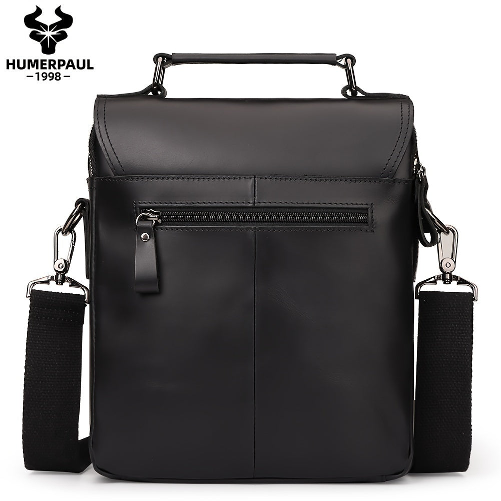 Men's Urban Classic Leather Messenger Bag for Business & Work