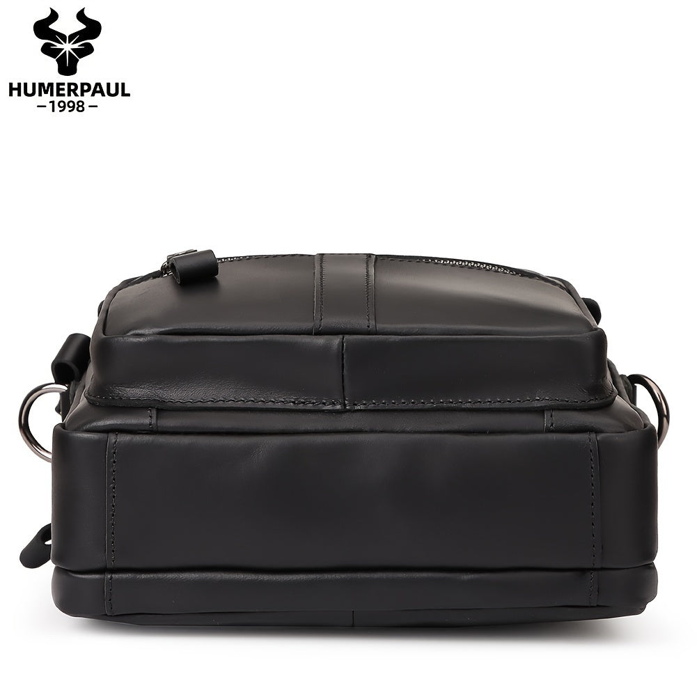 Men's Urban Classic Leather Messenger Bag for Business & Work