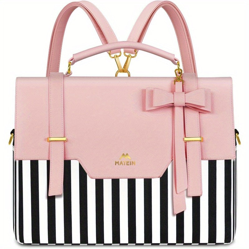 15.6" Briefcase with Bow Accent
