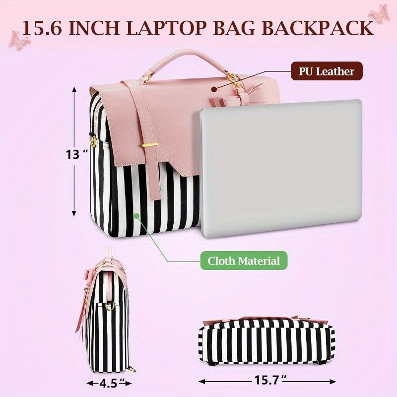 15.6" Briefcase with Bow Accent
