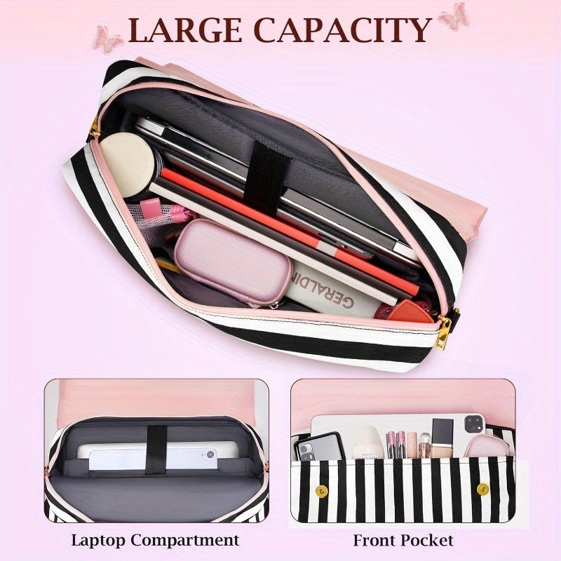 15.6" Briefcase with Bow Accent