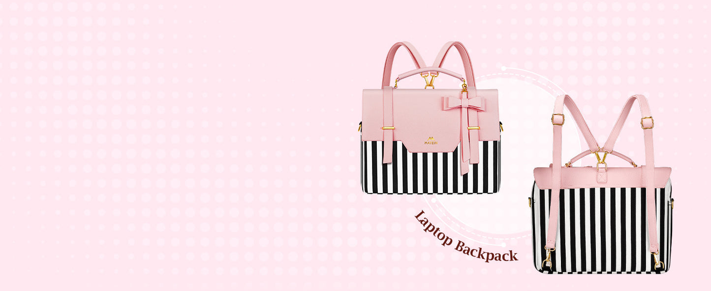 15.6" Briefcase with Bow Accent
