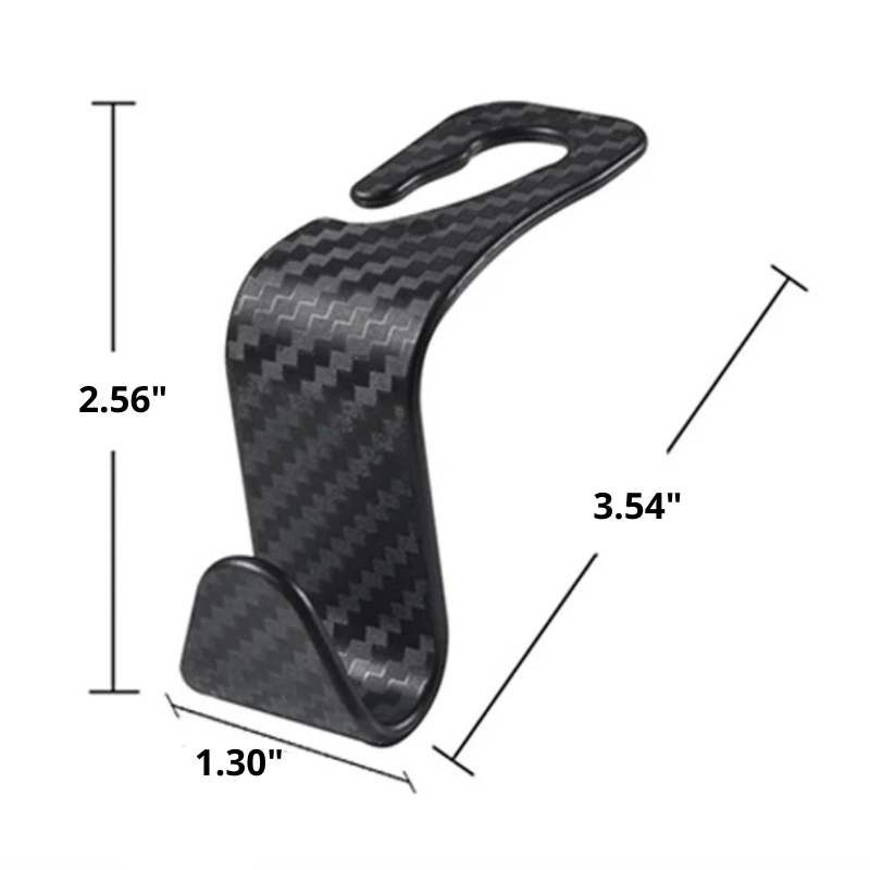 Carbon Fiber Car Seat Hooks