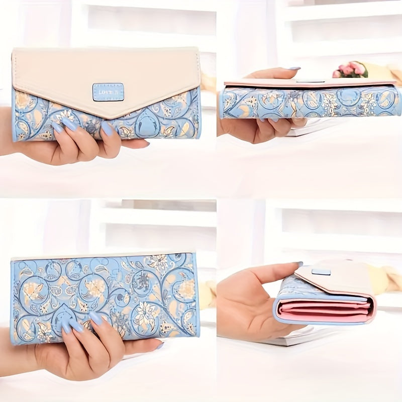 Floral Tri-Fold Wallet