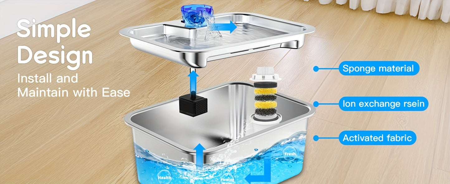 3-Gallon Stainless Steel Dog Water Fountain