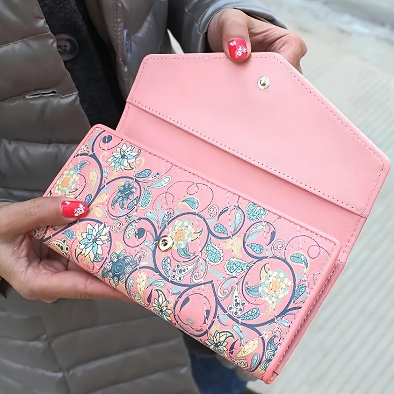 Floral Tri-Fold Wallet