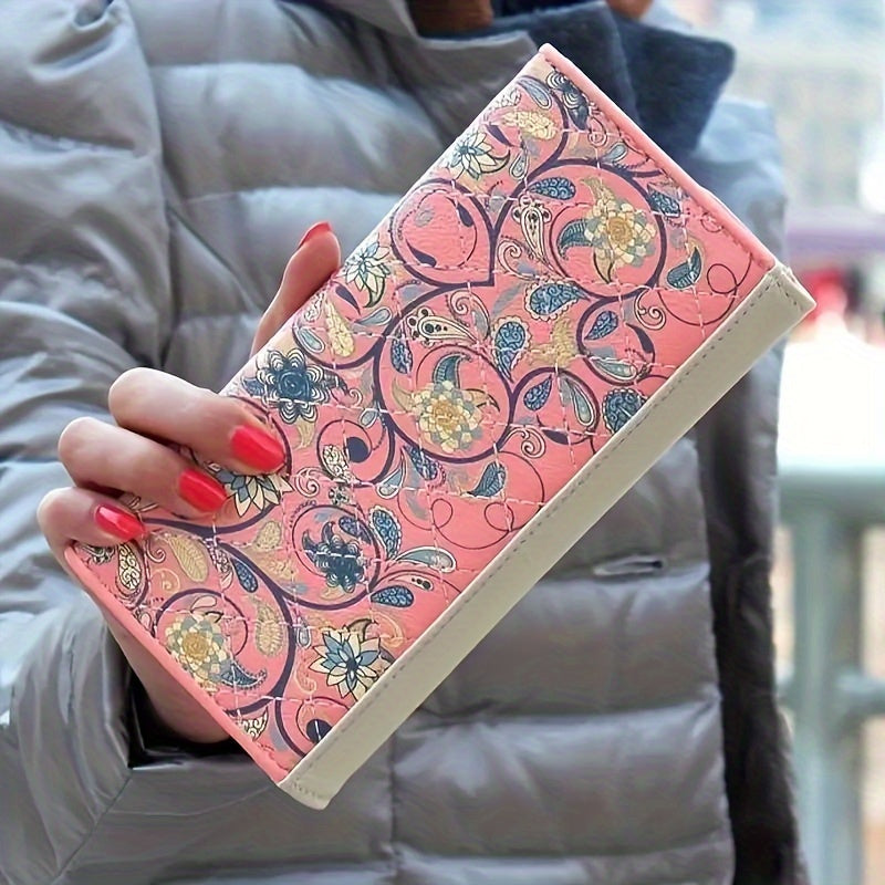 Floral Tri-Fold Wallet