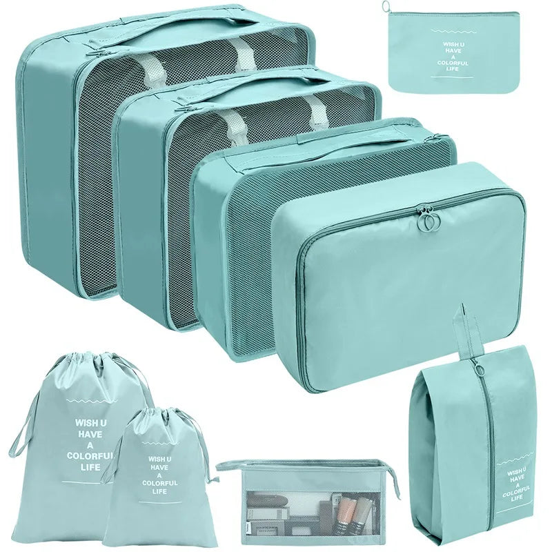 7/8/9/10 Pcs Set Travel Organizer