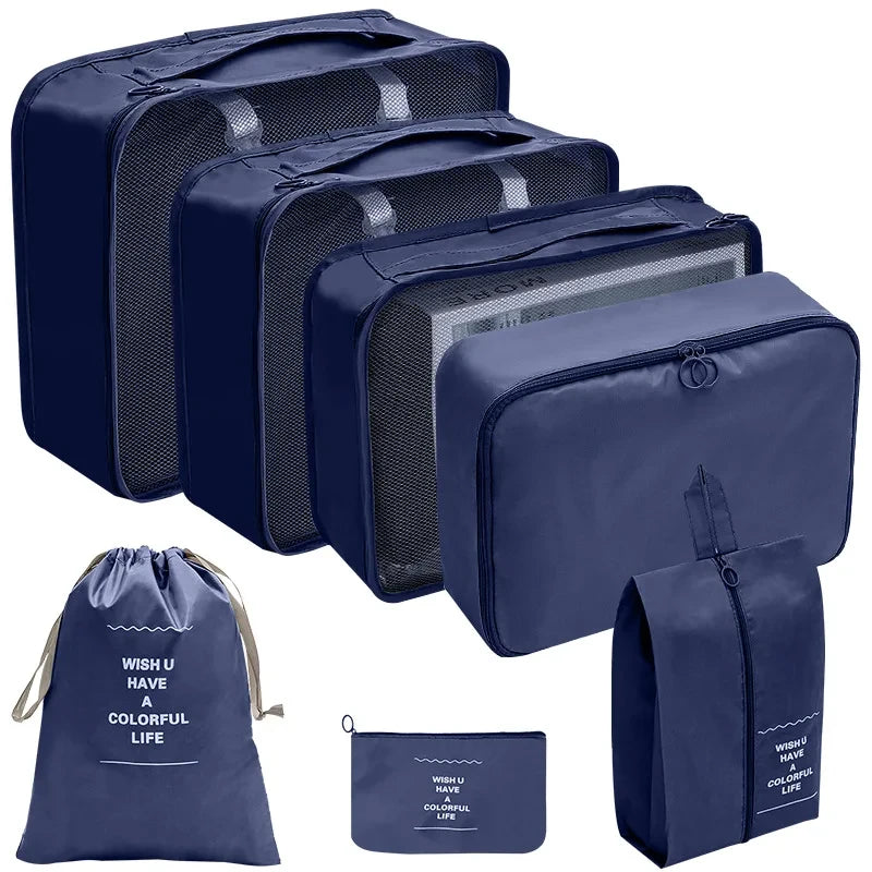 7/8/9/10 Pcs Set Travel Organizer