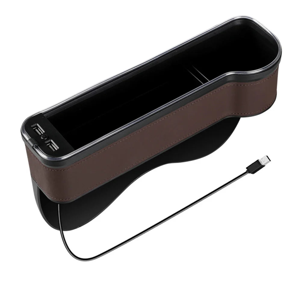 Illuminated USB Seat Gap Organizer