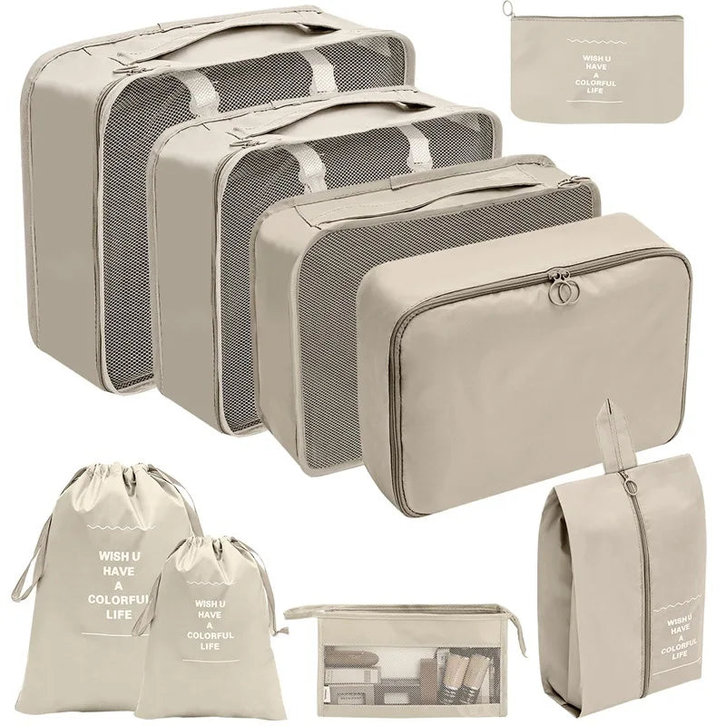 7/8/9/10 Pcs Set Travel Organizer