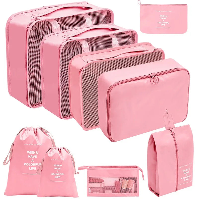 7/8/9/10 Pcs Set Travel Organizer