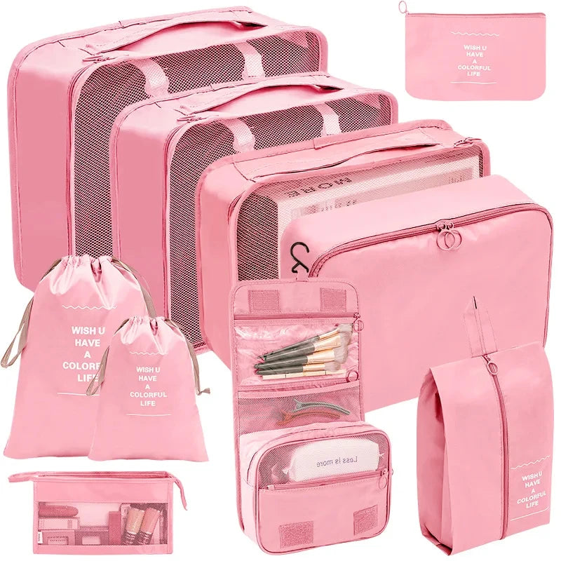 7/8/9/10 Pcs Set Travel Organizer
