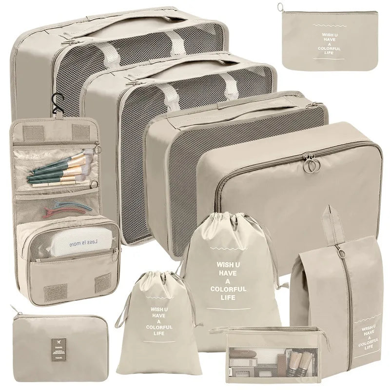 7/8/9/10 Pcs Set Travel Organizer