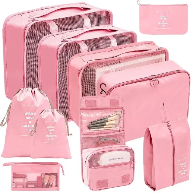 7/8/9/10 Pcs Set Travel Organizer