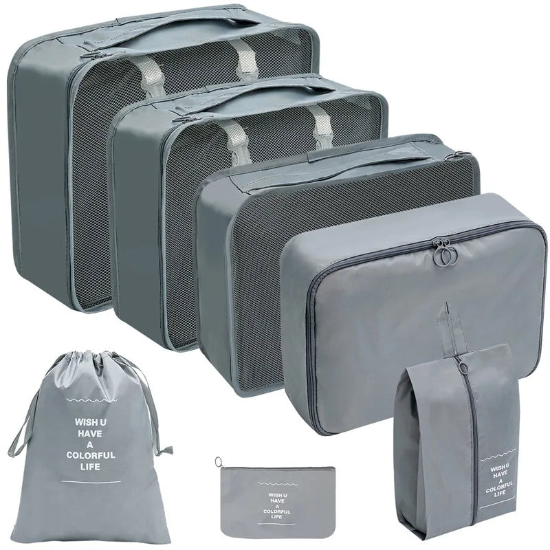 7/8/9/10 Pcs Set Travel Organizer