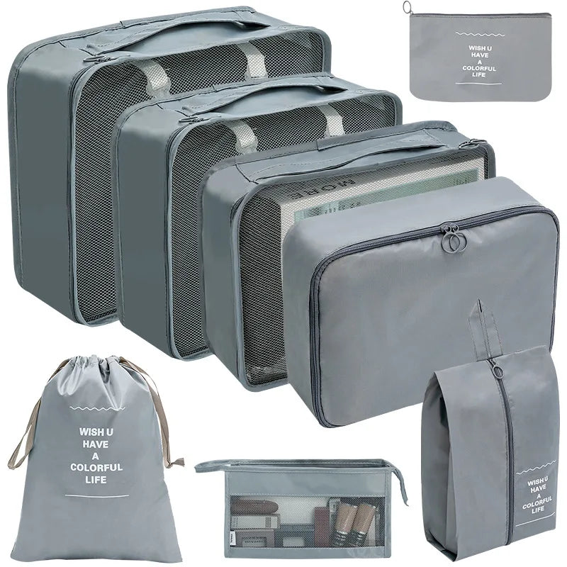 7/8/9/10 Pcs Set Travel Organizer