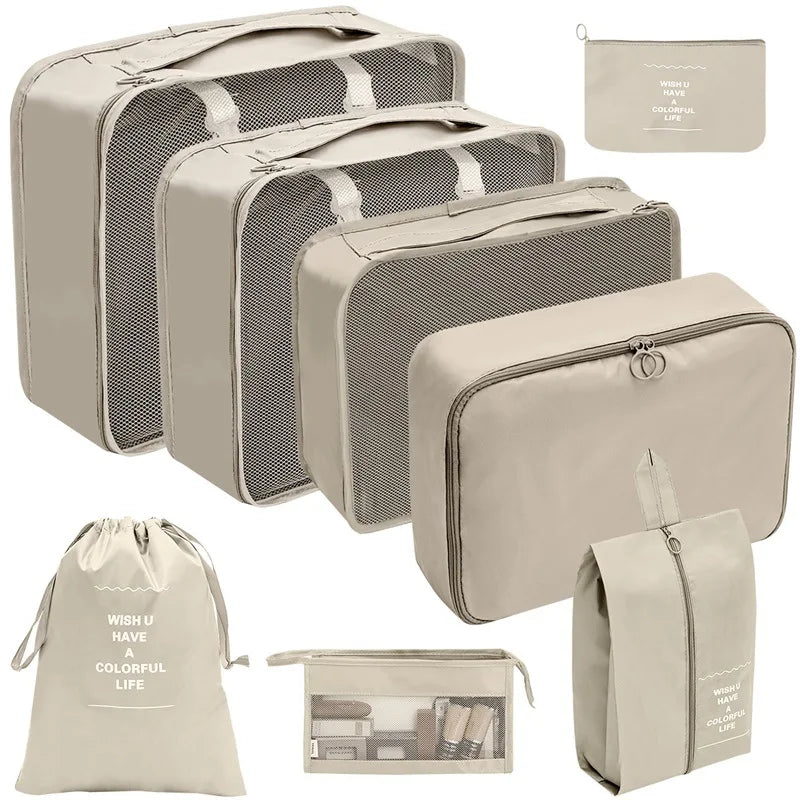 7/8/9/10 Pcs Set Travel Organizer