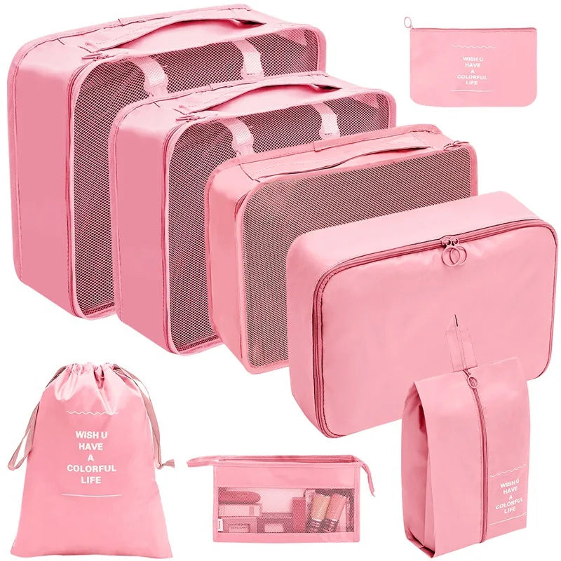 7/8/9/10 Pcs Set Travel Organizer