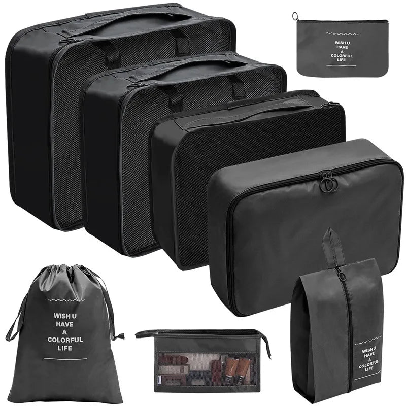 7/8/9/10 Pcs Set Travel Organizer