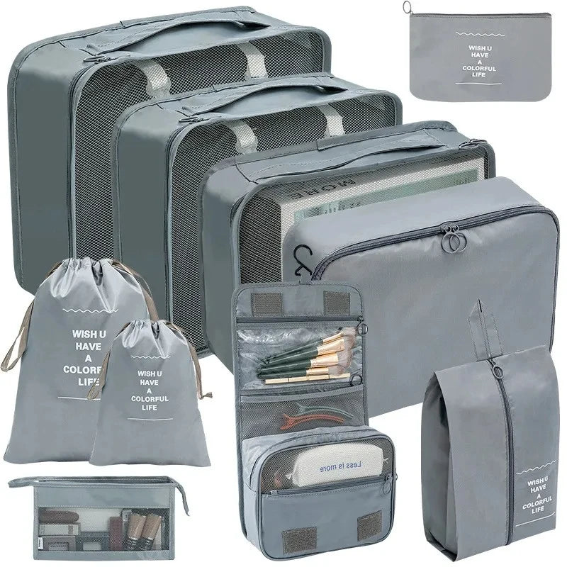 7/8/9/10 Pcs Set Travel Organizer
