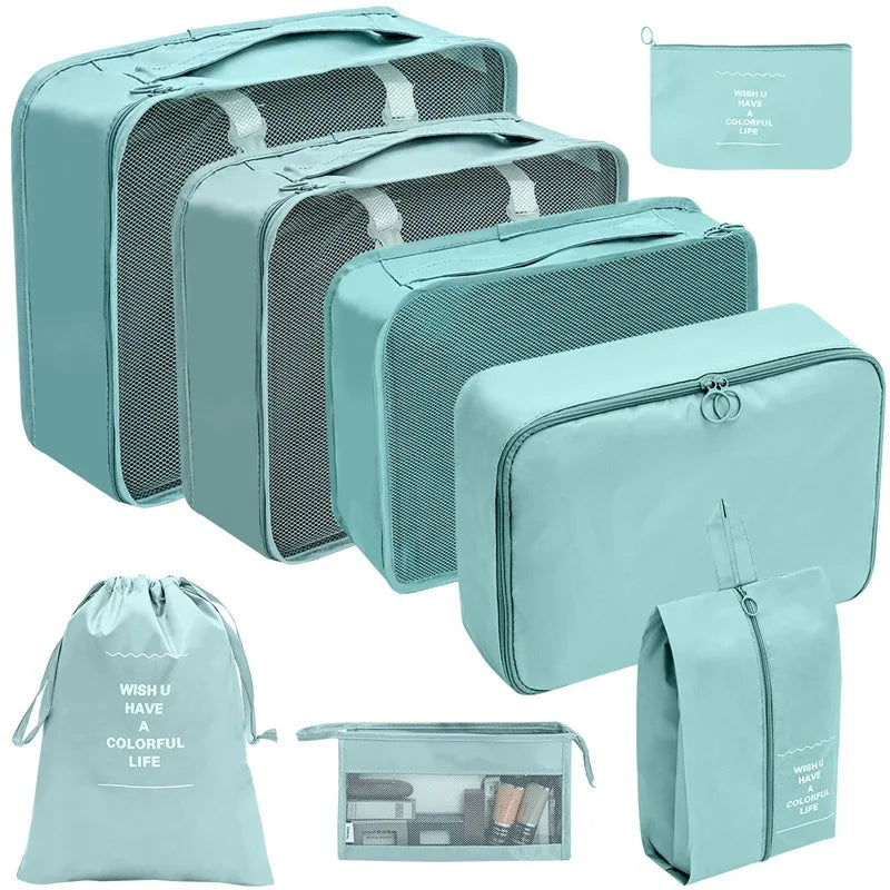 7/8/9/10 Pcs Set Travel Organizer