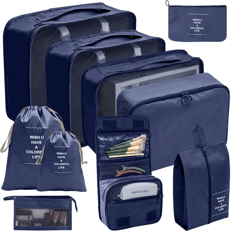 7/8/9/10 Pcs Set Travel Organizer