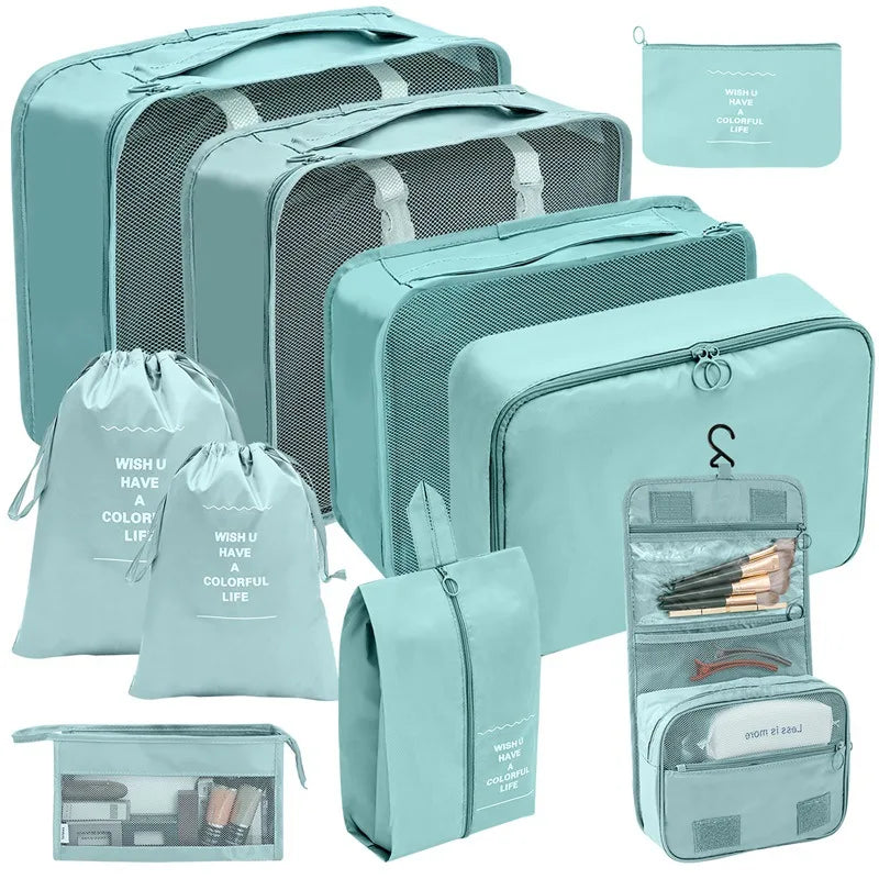 7/8/9/10 Pcs Set Travel Organizer