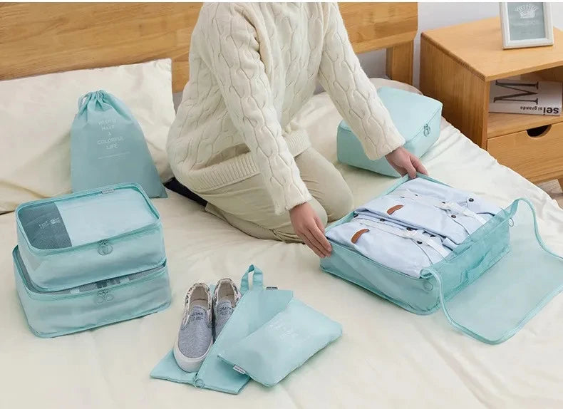 7/8/9/10 Pcs Set Travel Organizer