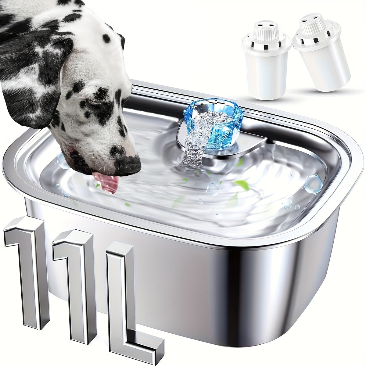 3-Gallon Stainless Steel Dog Water Fountain