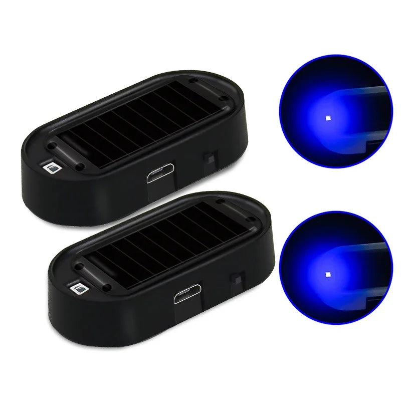 Universal Solar LED Car Fake Alarm Light