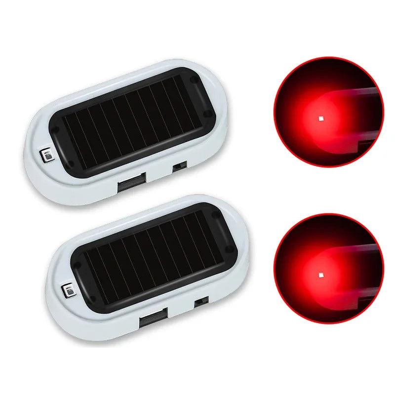 Universal Solar LED Car Fake Alarm Light