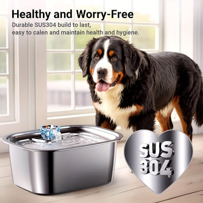 3-Gallon Stainless Steel Dog Water Fountain