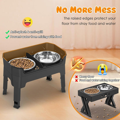 Elevated 5-in-1 Dog Feeding Station