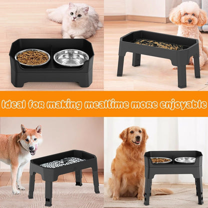 Elevated 5-in-1 Dog Feeding Station