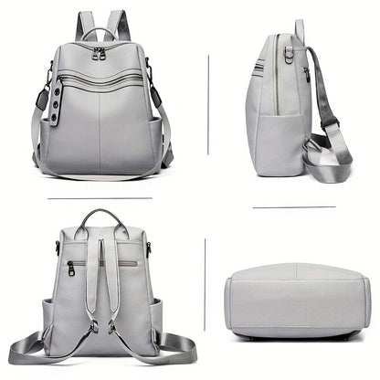 Convertible Leather Backpack Purse