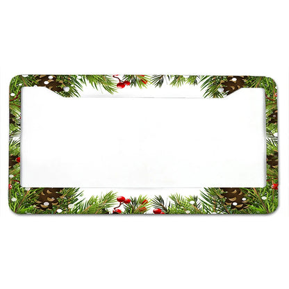 Beautiful Little Flower Aluminum License Plate Frame