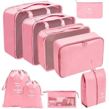 7/8/9/10 Pcs Set Travel Organizer