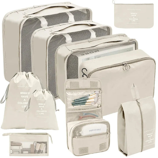 7/8/9/10 Pcs Set Travel Organizer