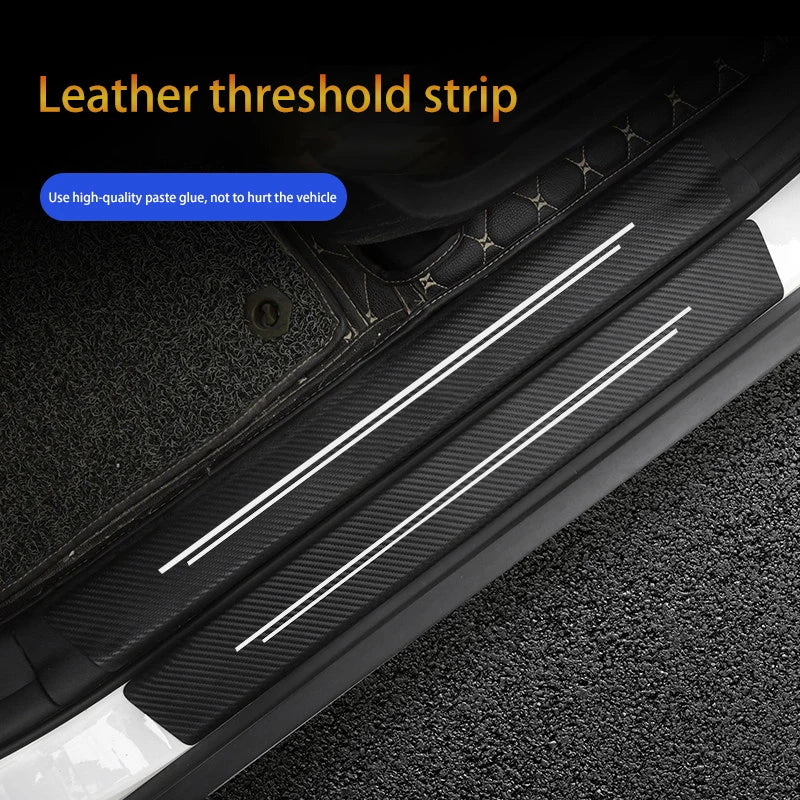 Leather Car Door Sill Protection