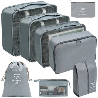 7/8/9/10 Pcs Set Travel Organizer