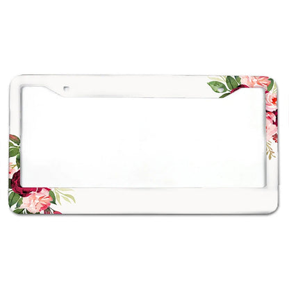 Beautiful Little Flower Aluminum License Plate Frame