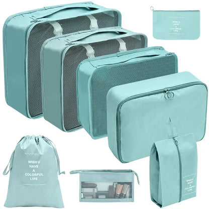7/8/9/10 Pcs Set Travel Organizer