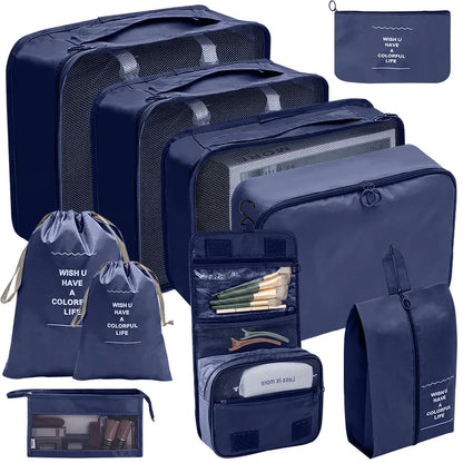 7/8/9/10 Pcs Set Travel Organizer