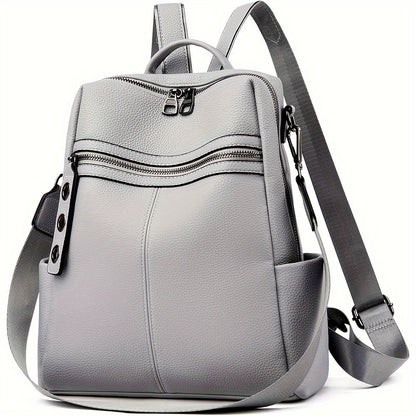 Convertible Leather Backpack Purse